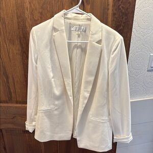 Cream Blazer Jacket - Unbranded Women's Tailored Coat